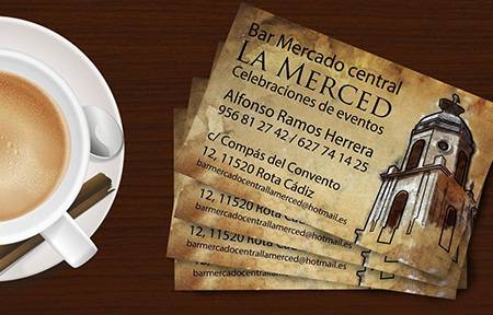Tarjeta de visita de Bar la Merced