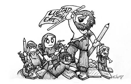 Homenaje a la libertad de expresión referenciando "La Libertad guiando al pueblo"
