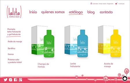 Diseño página web de tienda de Cosmética Natural