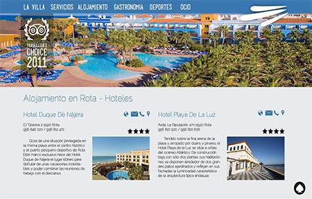 Actualización del diseño de la página de Turismo de Rota