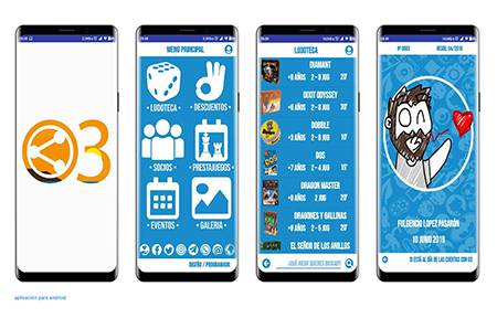 O3: App para los socios y no socios, donde se pueden consultar la ludoteca, eventos...