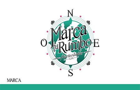 Marca tu rumbo: Proyecto de promoción para el verano de la Ginebra Puerto de Indias. La marca transmite temática naútica, con una rosa de los vientos